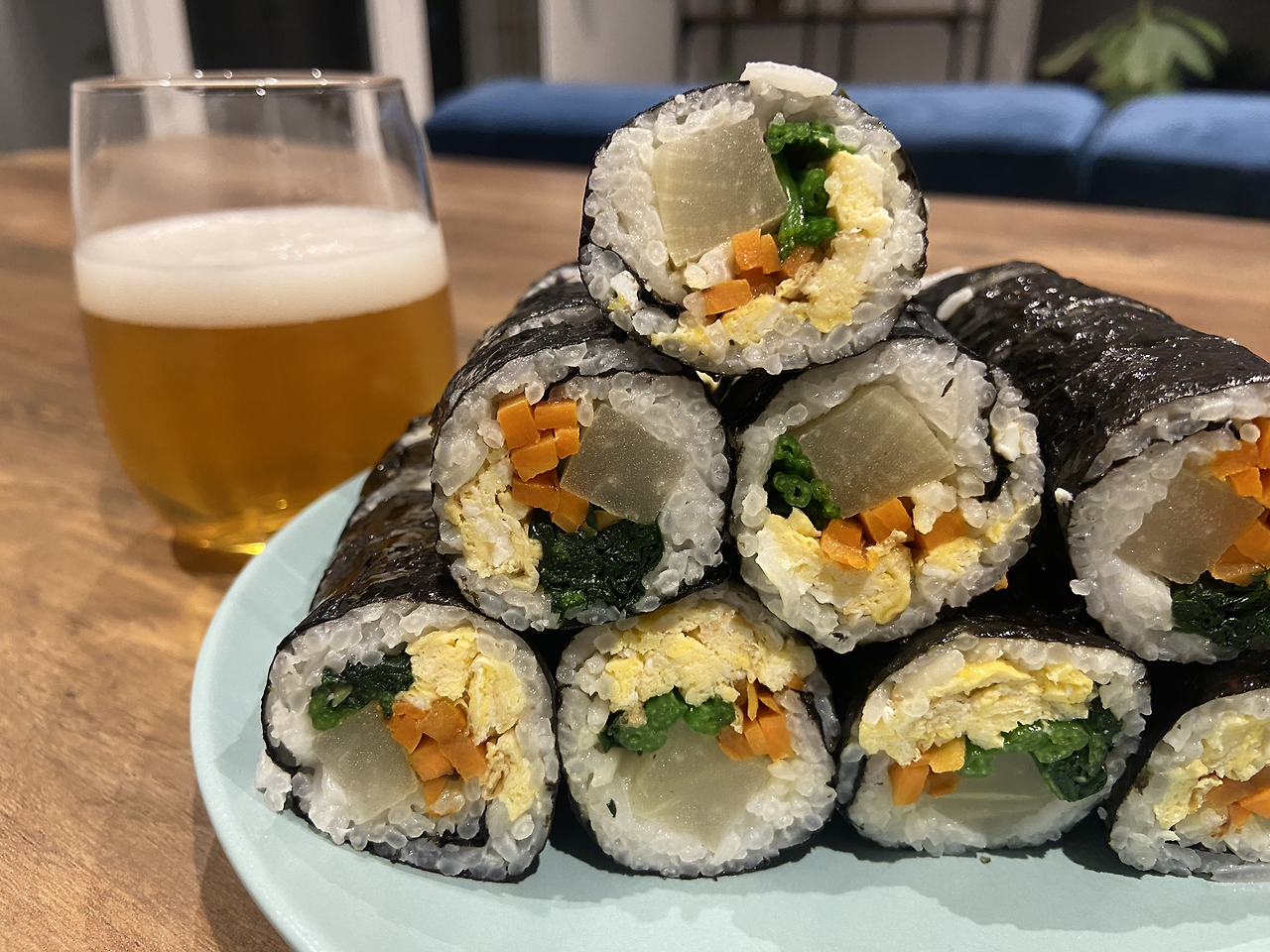 어른의 맛, 김밥에 맥주