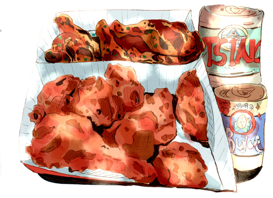 한마디, 치킨과 맥주