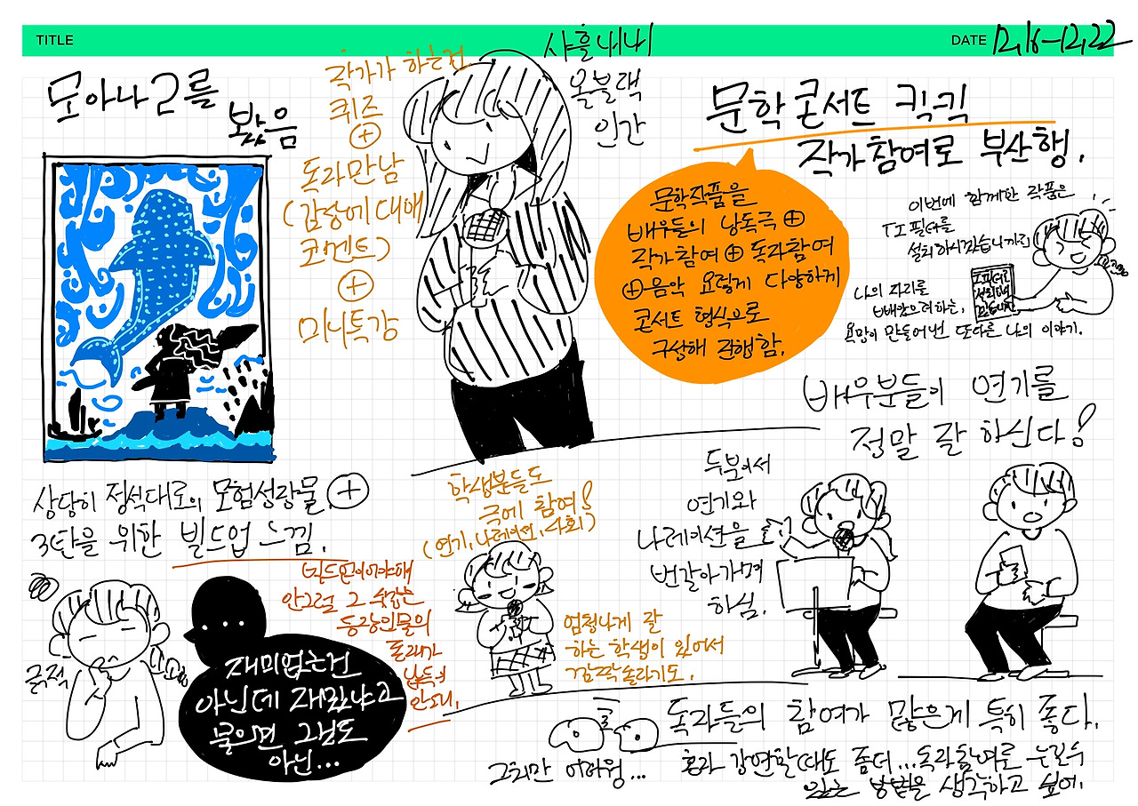 1216-1222 편지 주기(週記)
