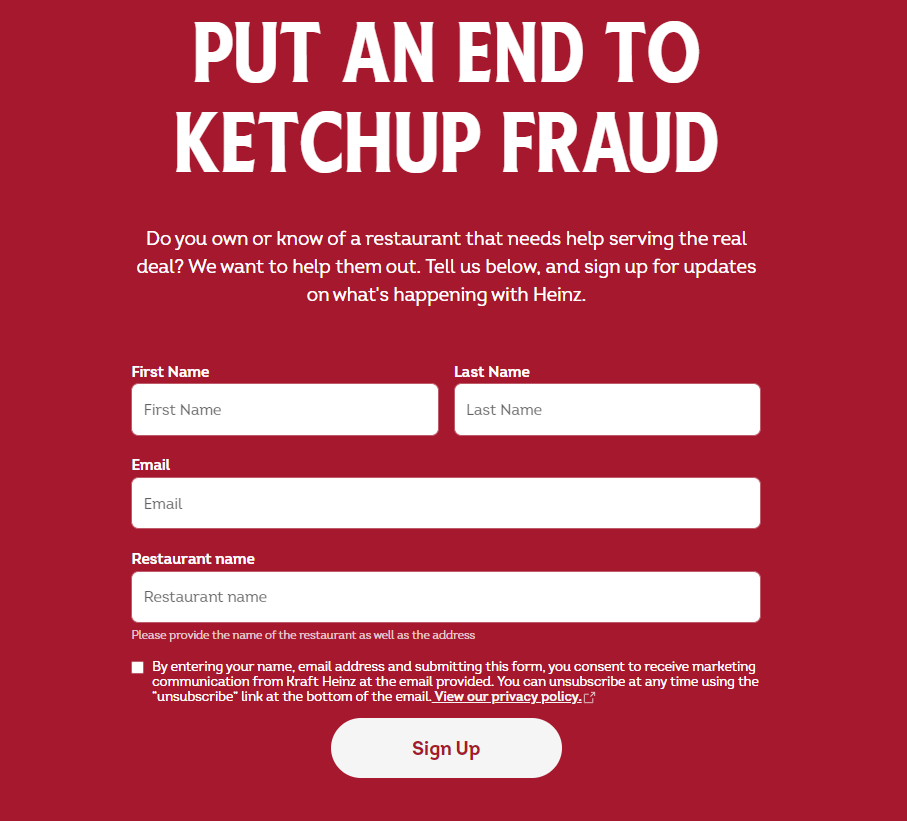 Heinz Ketchup Fraud 사이트 (하인즈 사기 고발 사이트)