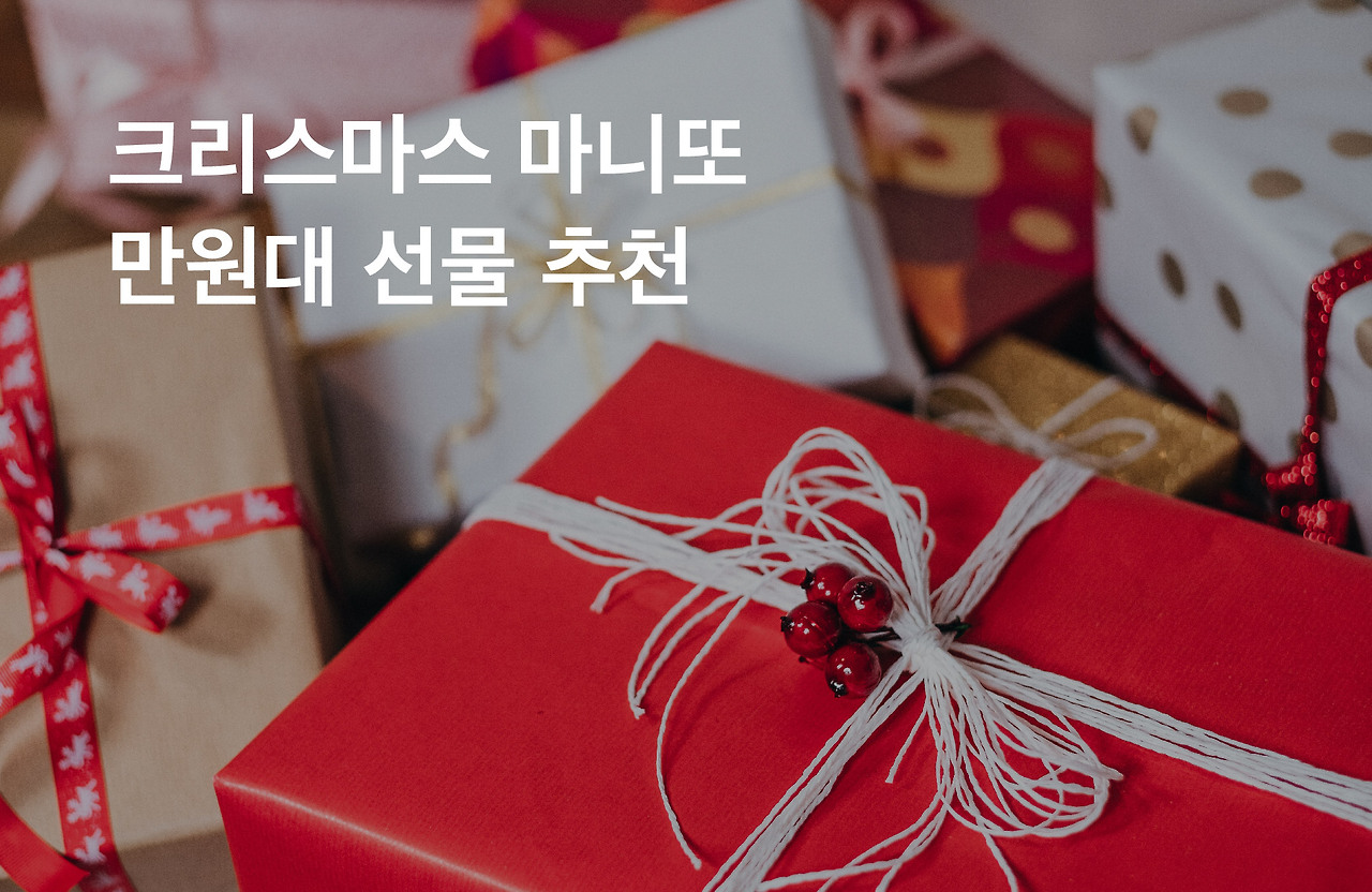 연말 & 크리스마스 마니또 선물 : 만원대 선물모음집