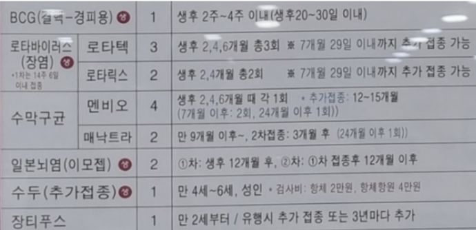 생후 4개월, 48개월에 접종: 3가지 접종 모두 사실인가요? ! 폐렴구균 2차 접종 발열 없이 통과! (로타바이러스, 수막구균, 수두 수수료) 6
