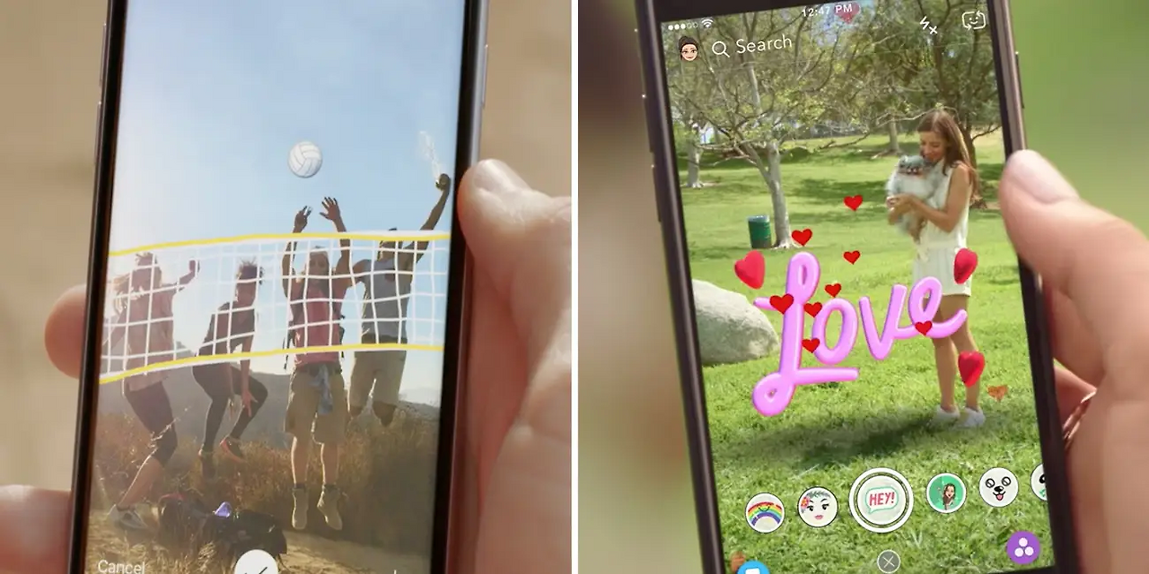 화면 유사성 (출처: https://www.businessinsider.com/instagram-vs-snapchat-which-is-the-better-app-2017-7)