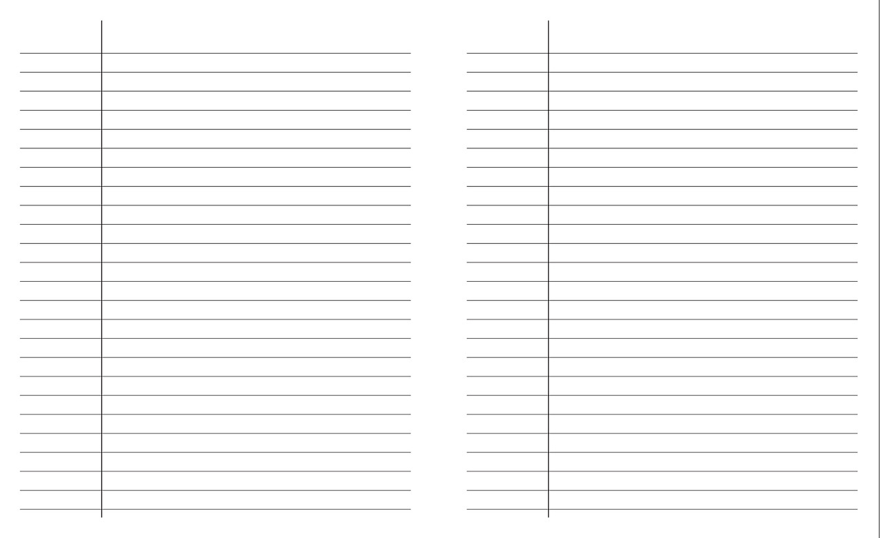로우컨텐트 공책 내지 PDF 파일