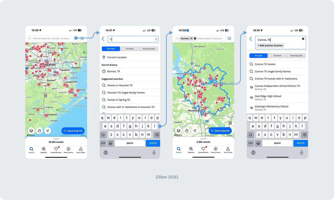 Zillow의 다중 검색 1