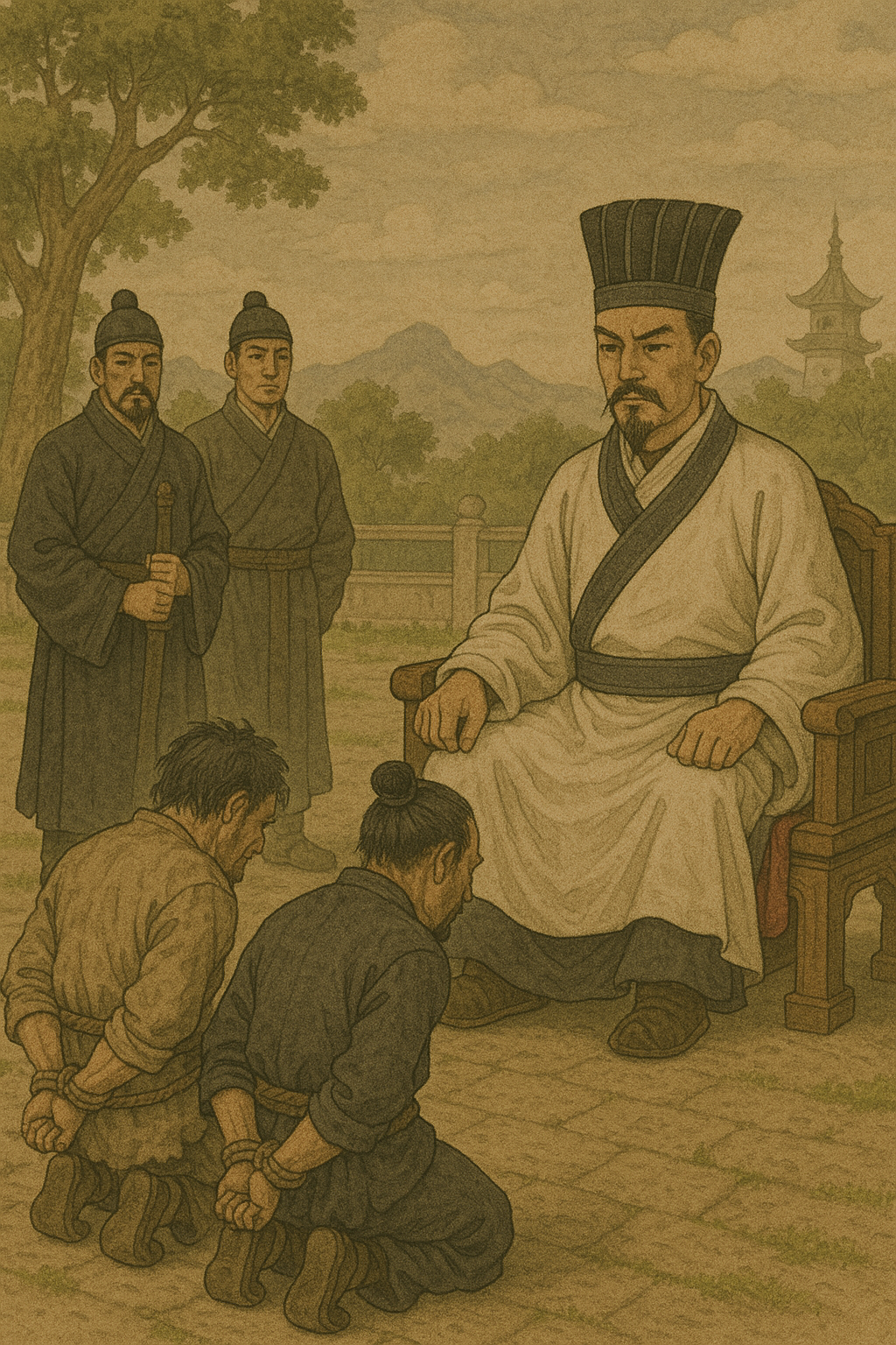 갱시제에게 사로잡힌 유연과 유직.