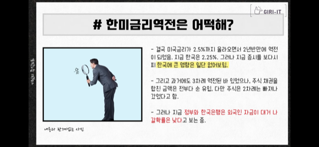 이번 주 경제뉴스 모음(ft. 한투 공매도 위반, 돈나무 코인베이스 손절, 성일하이텍 따상실패, 삼성전자 상승호재, LG엔솔 주가 등) 6 한미금리역전은 어떡해