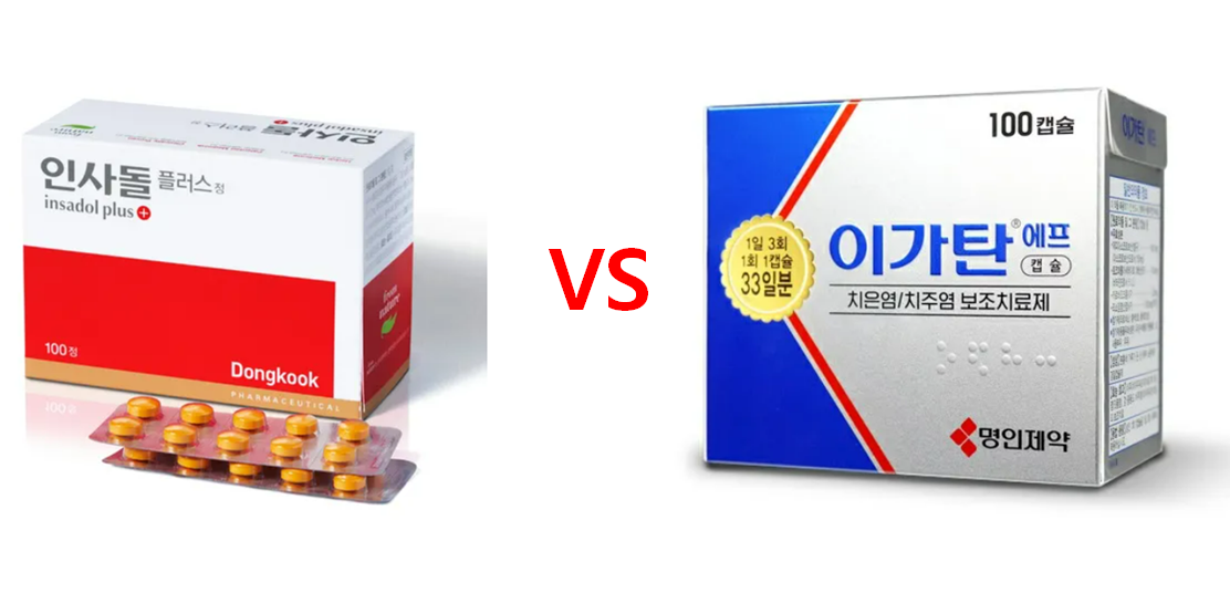 인사돌 vs 이가탄: 가격 비교부터 효능, 성분, 효과 총정리!