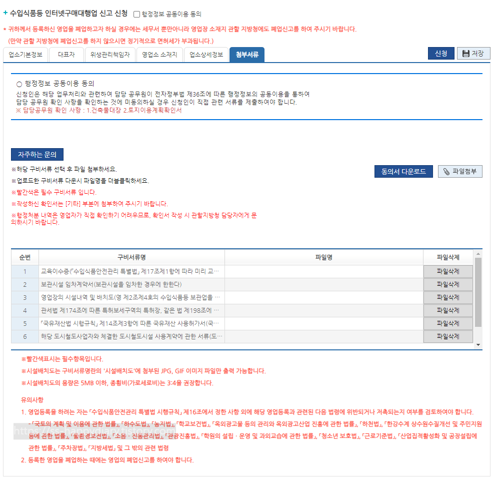 식품위생교육 영업등록증 발급 - 해외구매대행 필수 교육