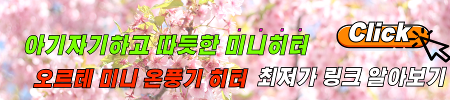 작지만 따듯한 미니히터, 오르테 미니 온풍기 후기 및 최저가 링크 알아보기