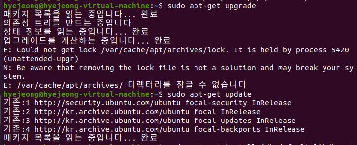 sudo apt upgrade unable to acquire dpkg lock
