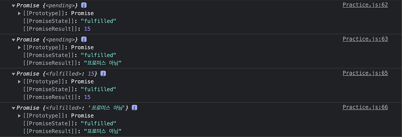 promise.race result