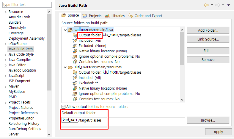 이클립스 Java Build Path와 Deployment Assembly 그리고 target