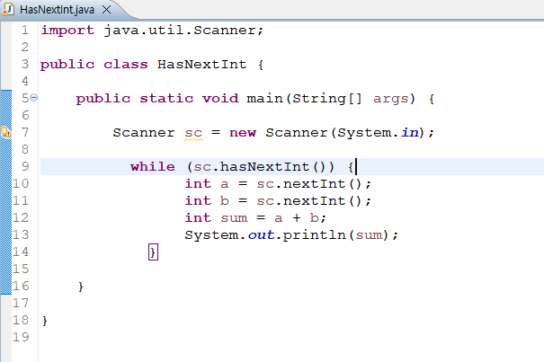 JAVA / hasNextInt(); 메소드