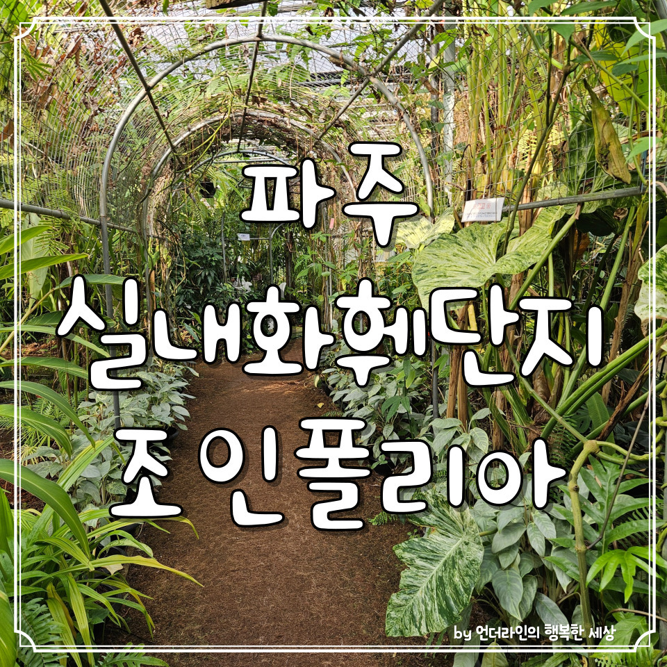 파주 가볼만한곳 :: 무료 수목원 실내 화훼단지 조인폴리아 1 ywAAAAAAQABAAACAUwAOw==