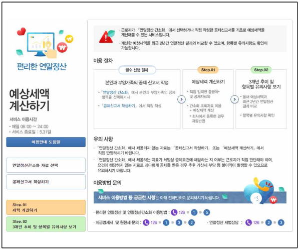 2025 연말정산 예상세액, 소득공제, 세액감면 공제 계산 방법