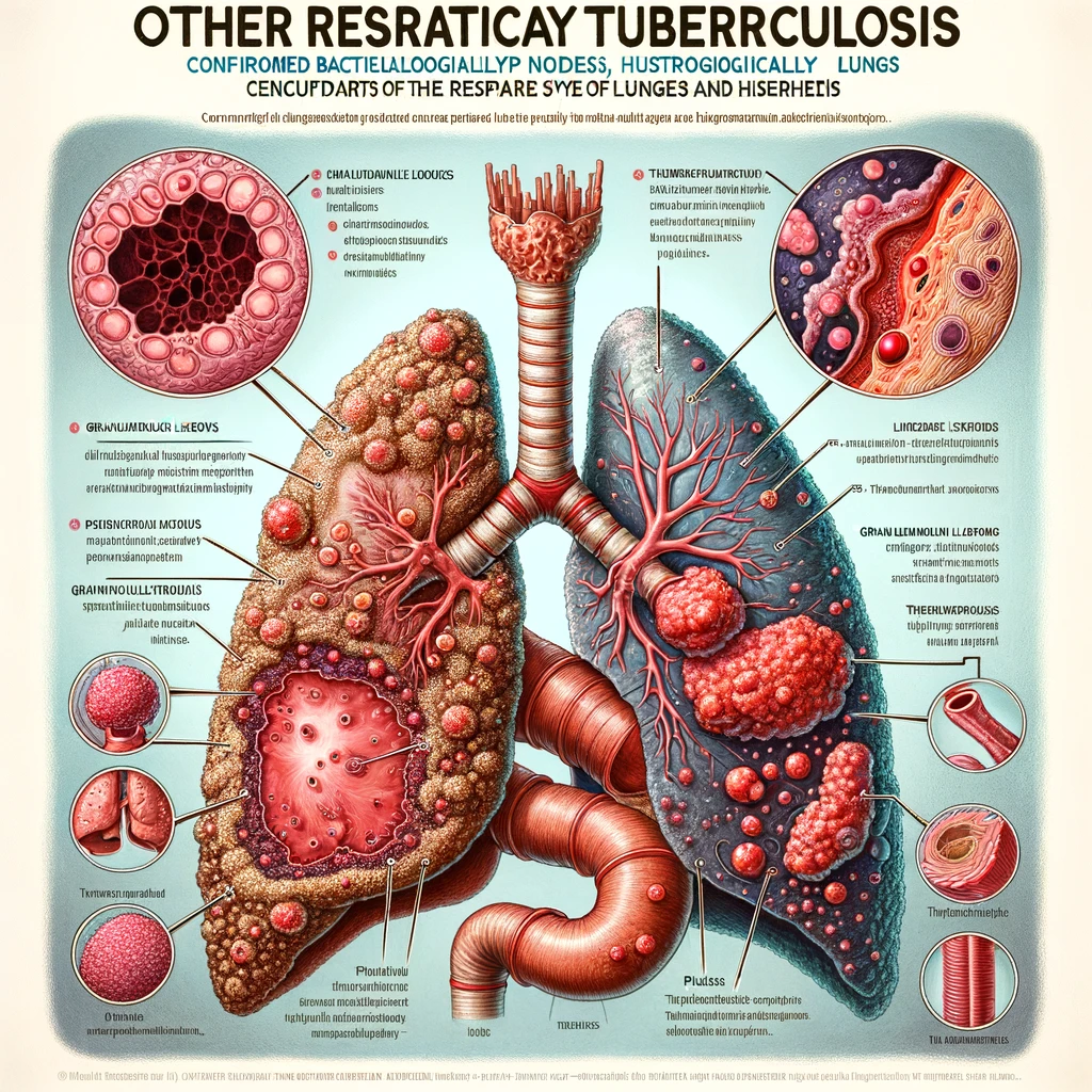 A15.8 세균학적 및 조직학적으로 확인된 기타 호흡기결핵(Other respiratory tuberculosis, confirmed bacteriologically and histologically)