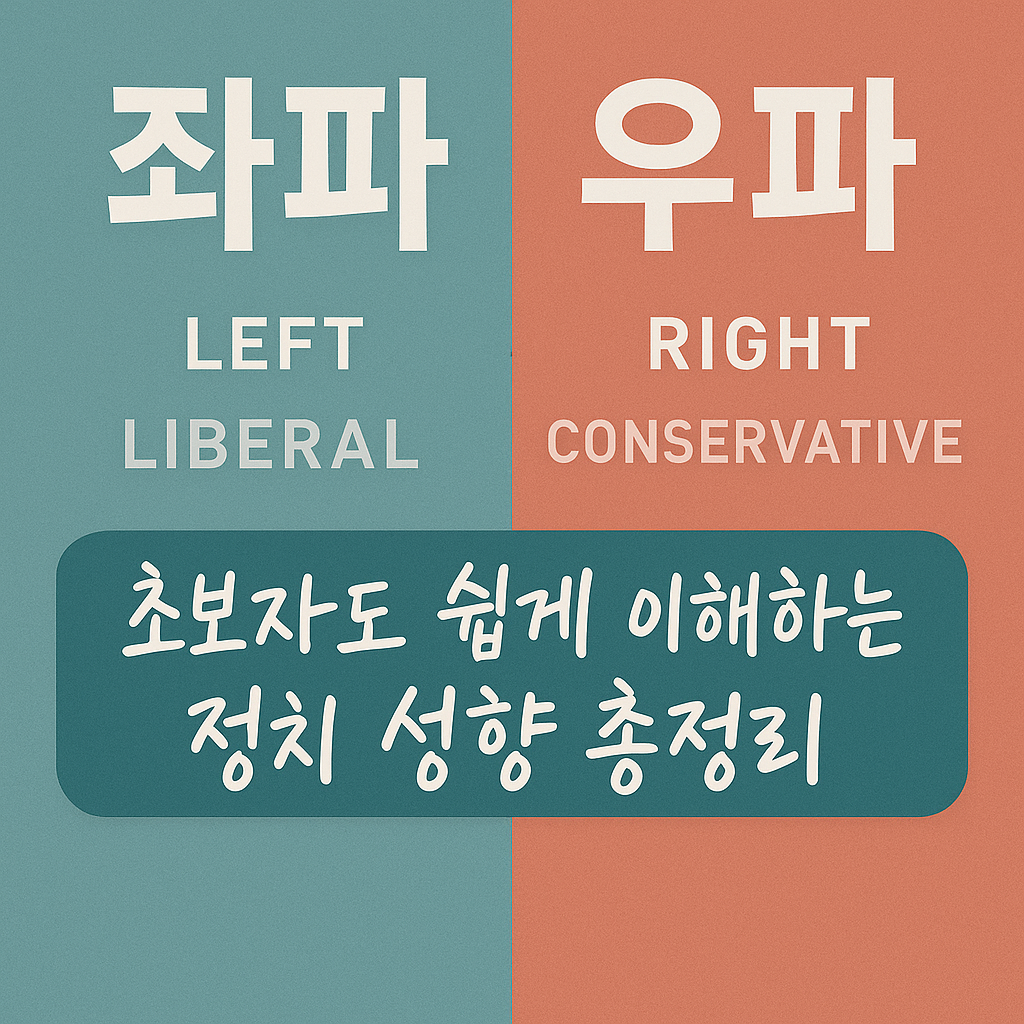 좌파 우파 뜻, 정치 성향 이렇게 쉽게 설명해도 되나?