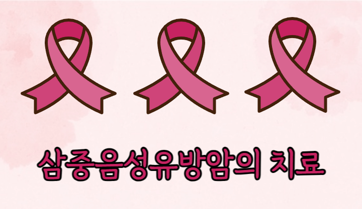삼중음성유방암의 병기에 따른 치료 법과 치료제 1 삼중음성유방암의 치료
