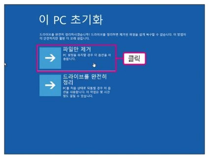 내 컴퓨터(윈도우10) PC 초기화 기능 사용하기 4 ywAAAAAAQABAAACAUwAOw==
