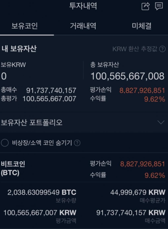 워뇨띠, 업비트 1000억 인증... 천억? :: 호랑이한테물릴래