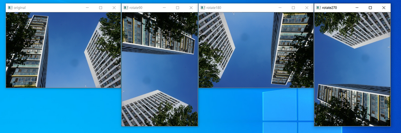 [python+opencv] 이미지 회전시키기, cv2.rotate 함수 by bskyvision.com