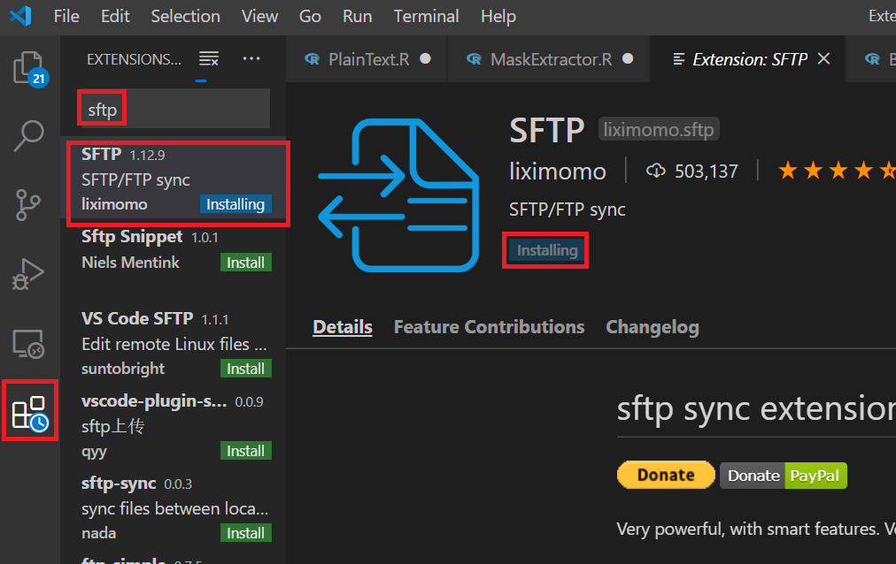 Visual studio code sftp настройка