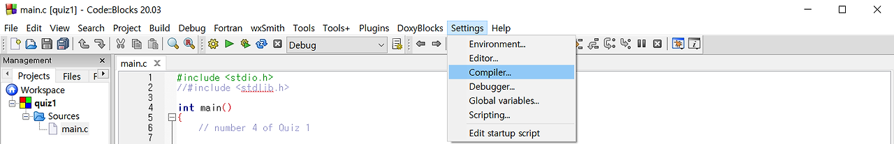 codeblocks compiler build error