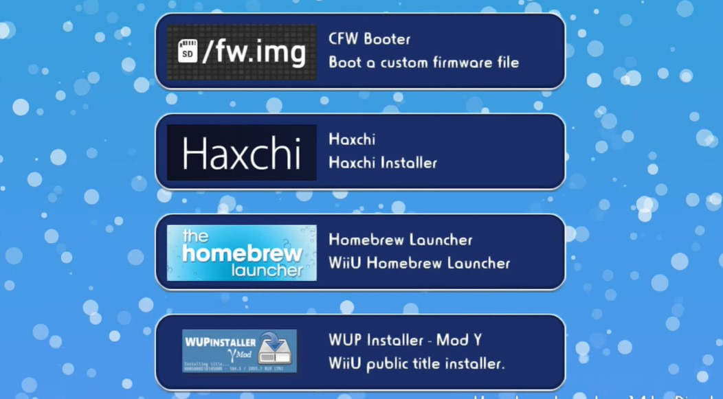 Wii U custom firmware 위유 커펌 (핵스치 haxchi)