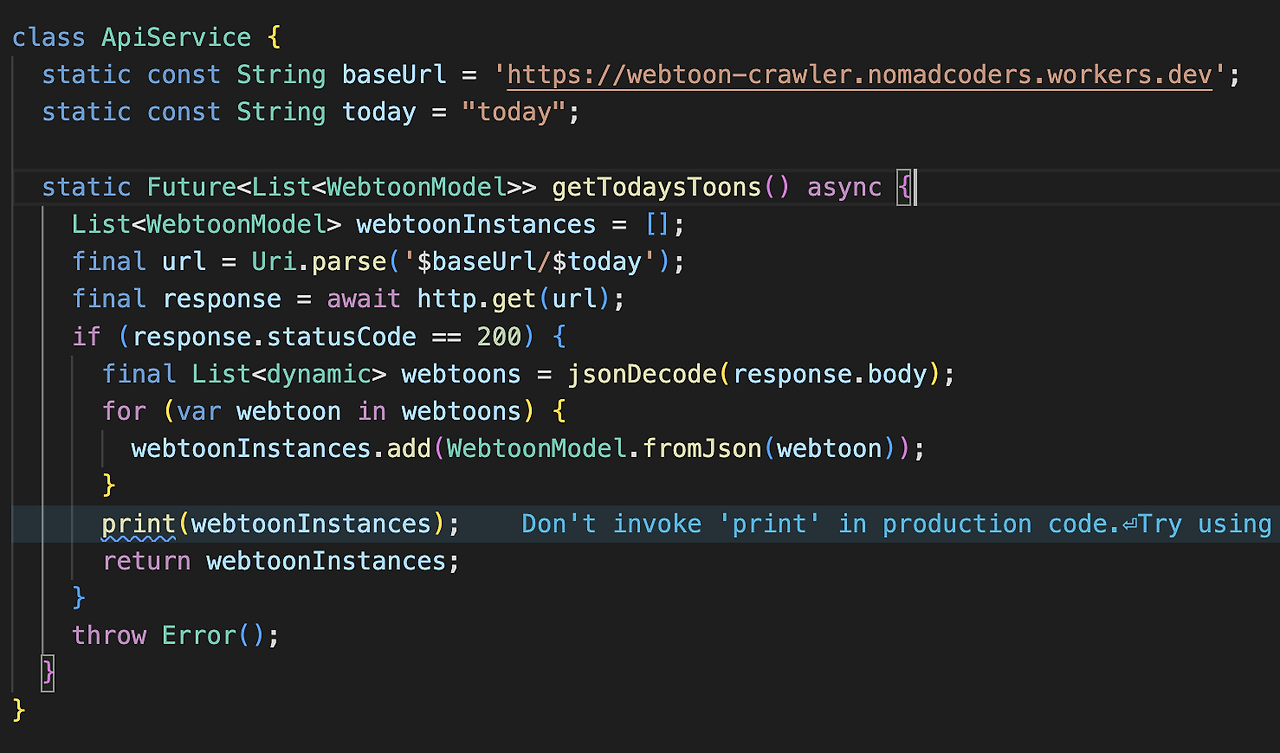 [Error]Instance member can't be accessed using static access.