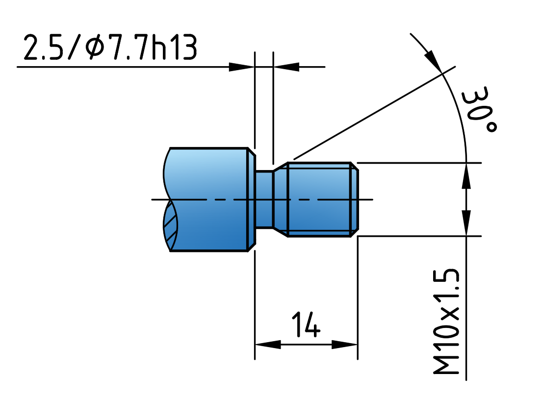 나사의 틈새 (thread undercut)