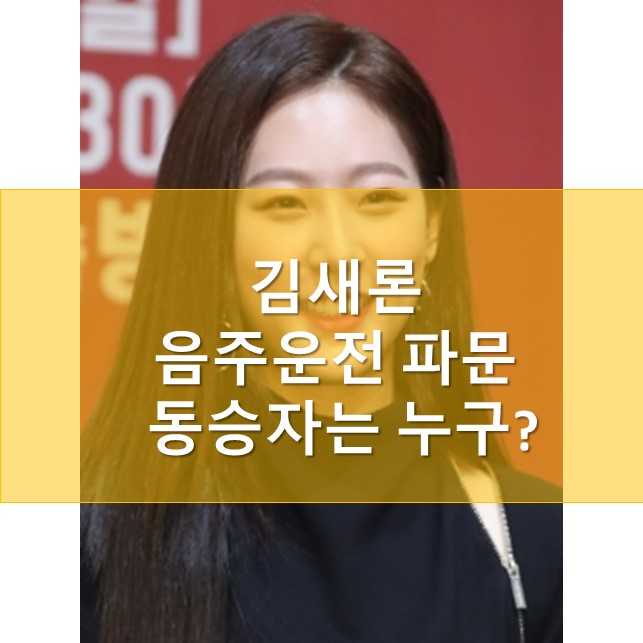 아역배우 출신 김새론 음주운전 파문 동승자는 누구