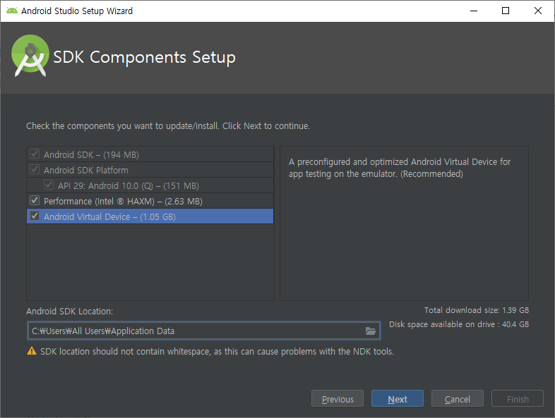 android studio sdk location not found mac