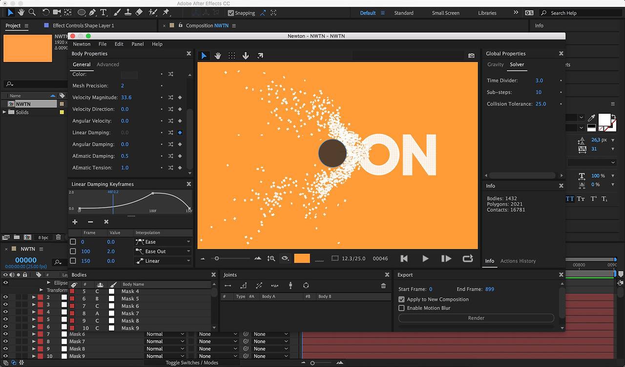 Моушен 3. Motion Boutique Newton. Newton after Effects. Плагин Newton 3. Motion Pro after Effects.