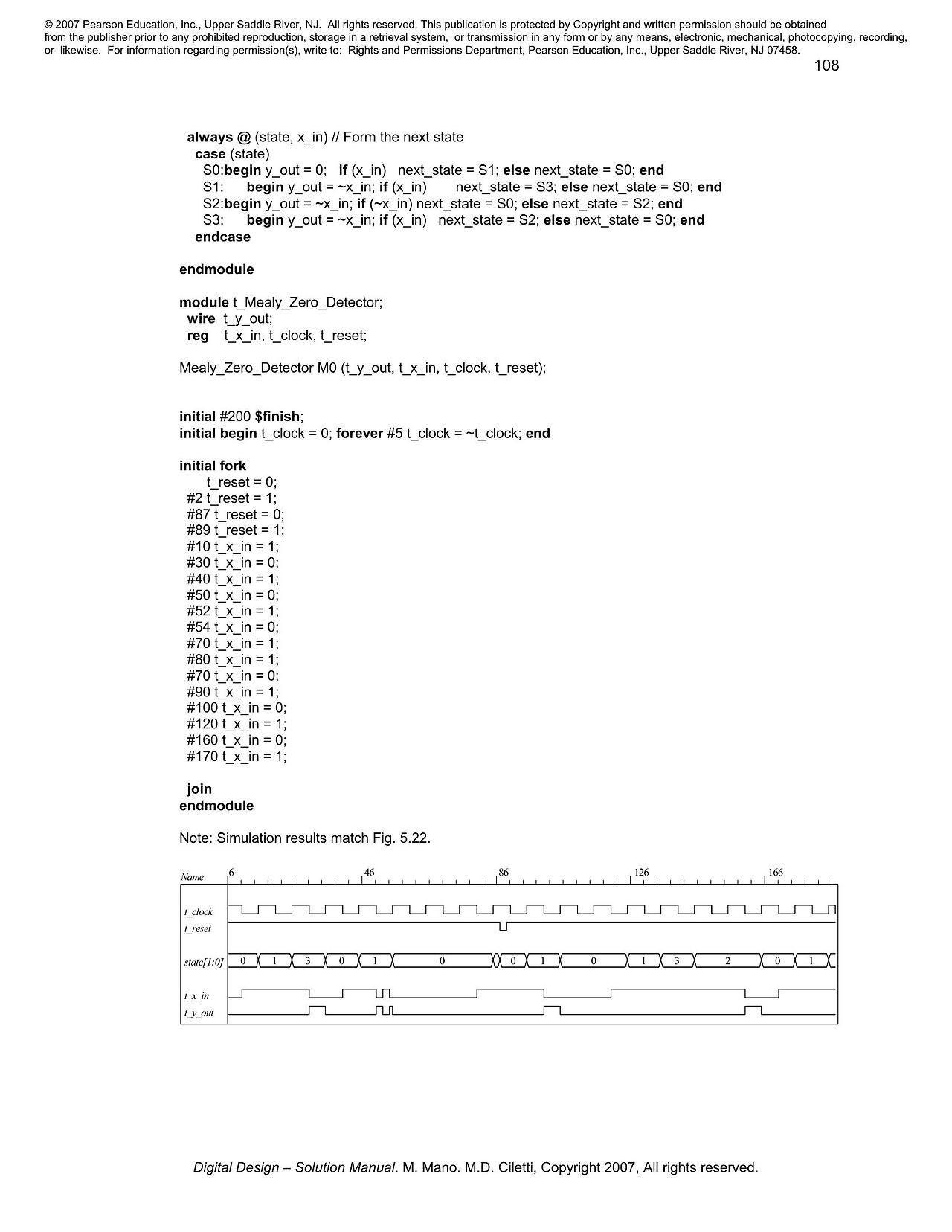 Solution manual to digital logic and computer design by m morris mano