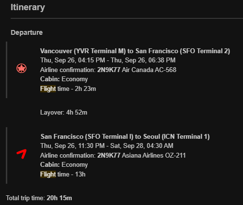 밴쿠버 인천공항 아시아나 & 에어캐나다 20시간 경유 후기