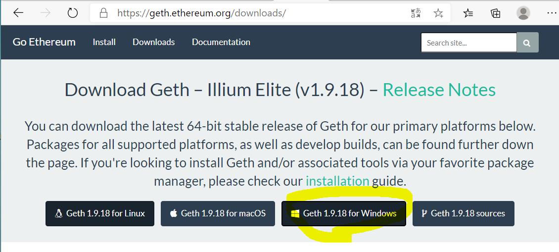 ethereum geth download