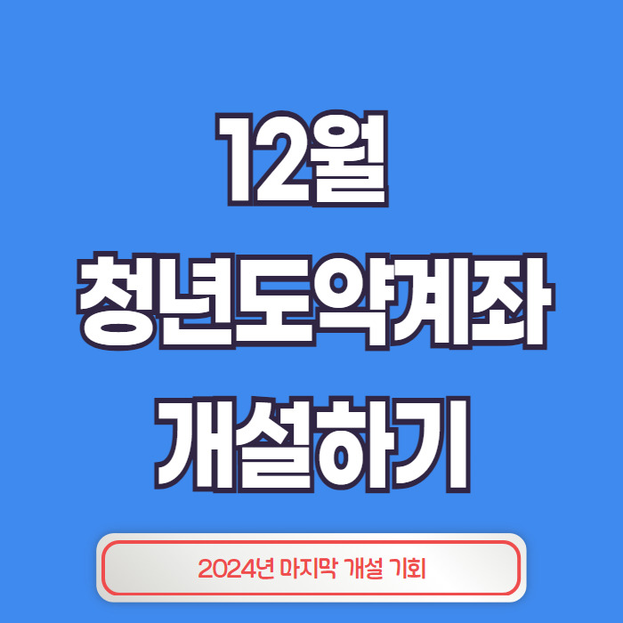 2024년 12월 청년도약계좌 개설