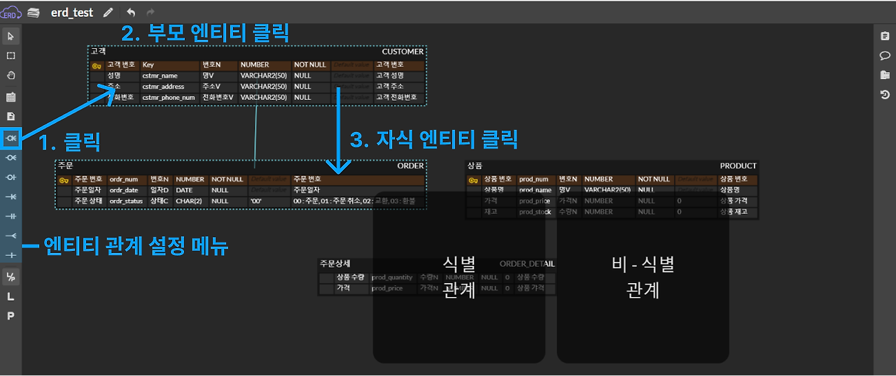 엔티티 관계 설정