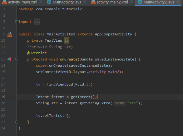 android studio intent putextra