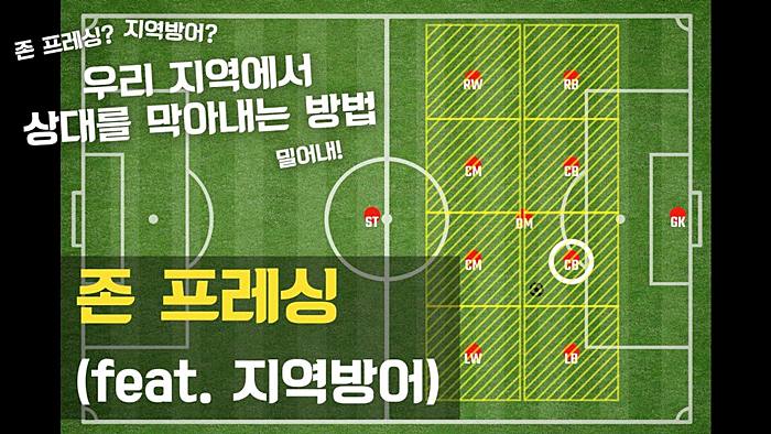 [축구 전술 ] 지역방어와 대인방어의 이해