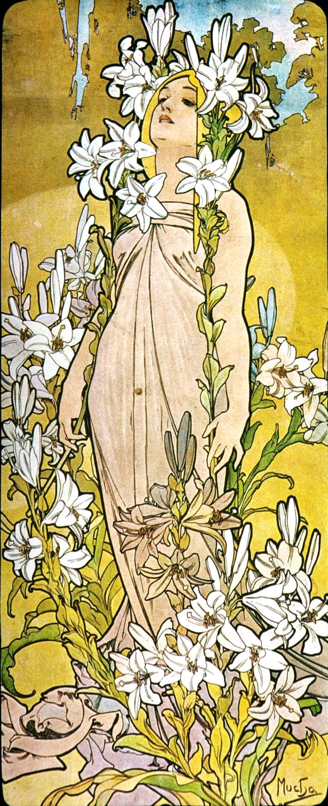 알폰스 무하, 백합 Lily