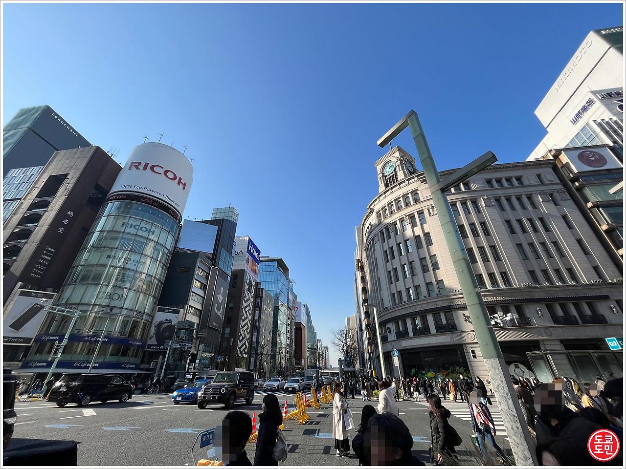 긴자 Ricoh 둥근 원형 빌딩 재건축! 