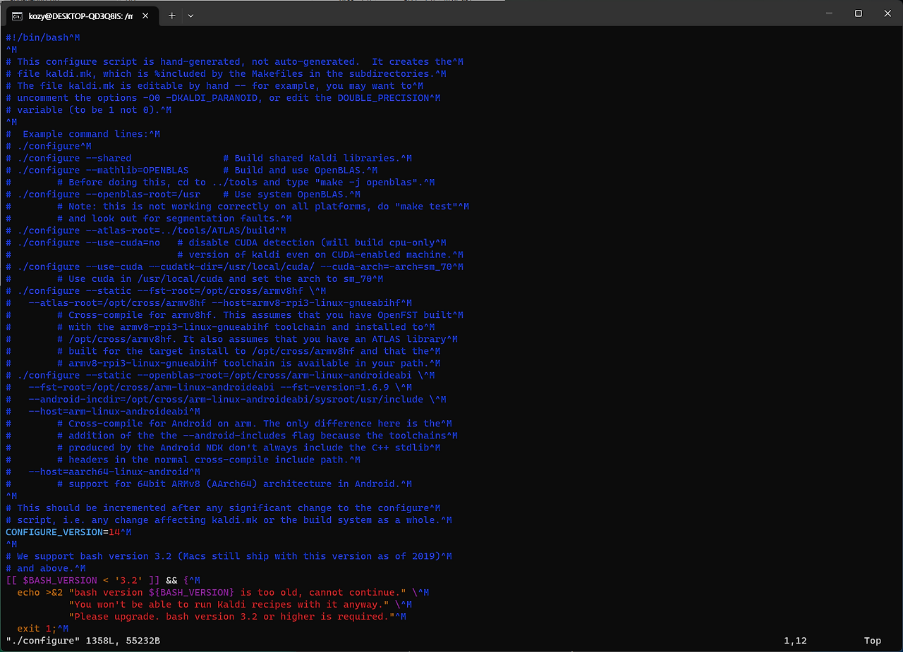 [Ubuntu] /bin/bash^M bad interpreter No such file or directory 해결