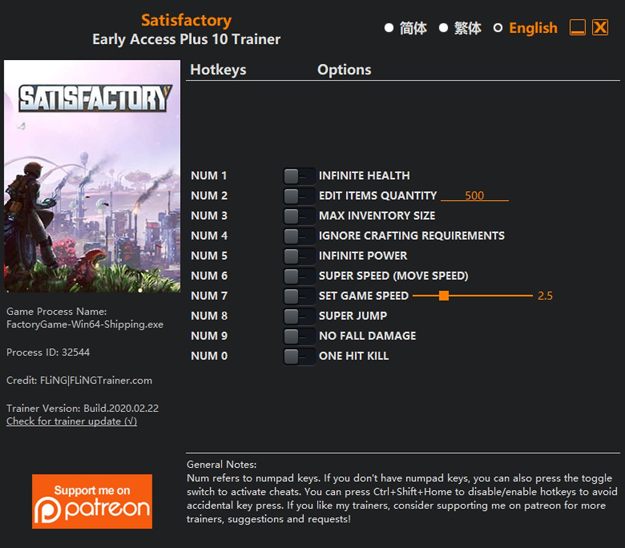 Satisfactory трейнер стим фото 1