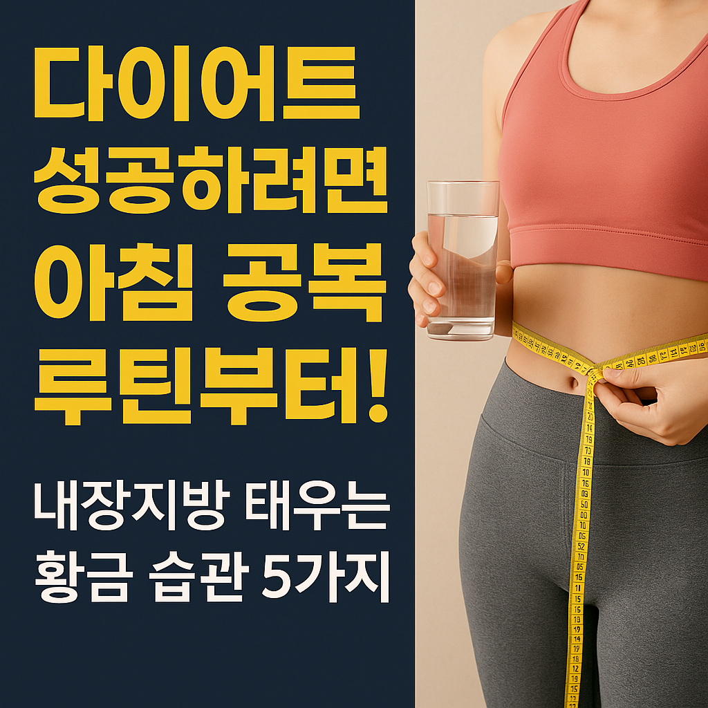 다이어트 성공하려면 아침 공복 루틴부터
