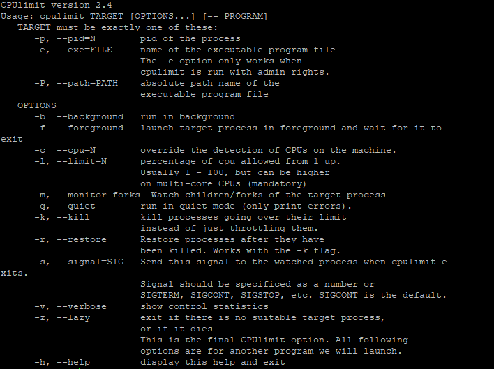 [linux] cpulimit을 이용해서 CPU 사용량을 제한하기