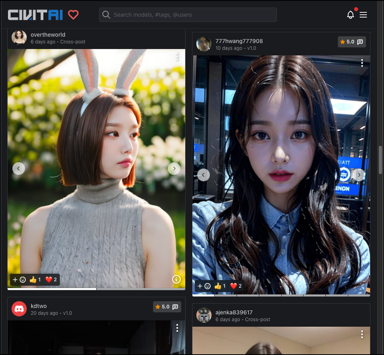 스테이블 디퓨전 AI 실사 만들기 모델 3가지 추천(Stable diffusion 사용법) 5 henmix real 1