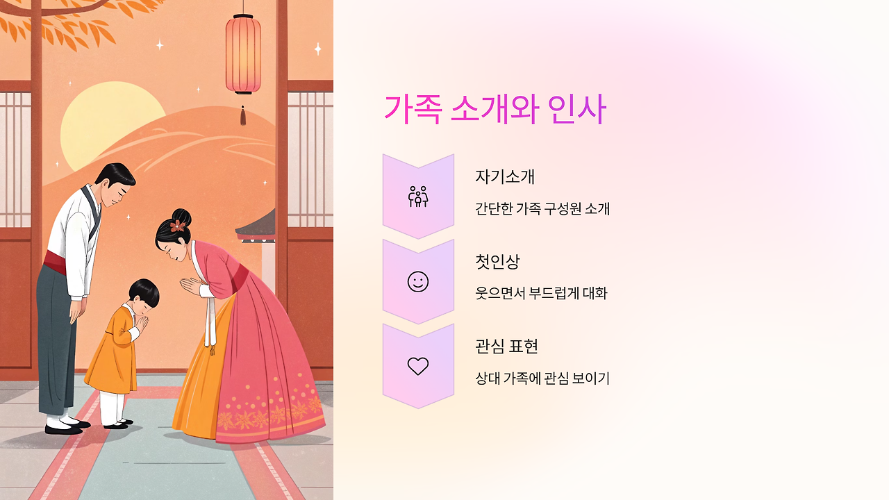 상견례 대화 주제 완벽 정리