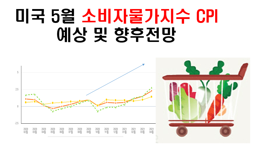 소비자물가지수 미국 5월 CPI 예상 및 향후전망